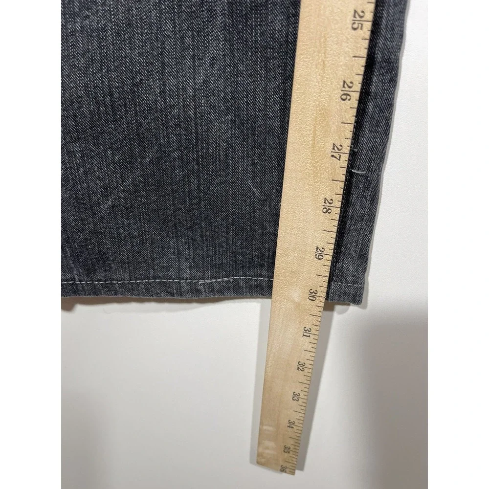 HUGO BOSS Orange Label Jeans HB1 Dark Gray Button Fly Straight Leg Denim 33x32